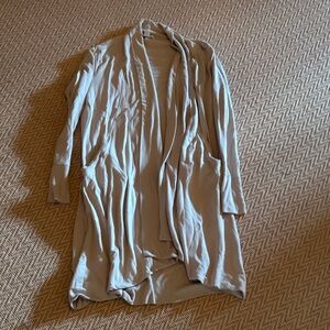 Athleta Beige Ribbed Cardigan